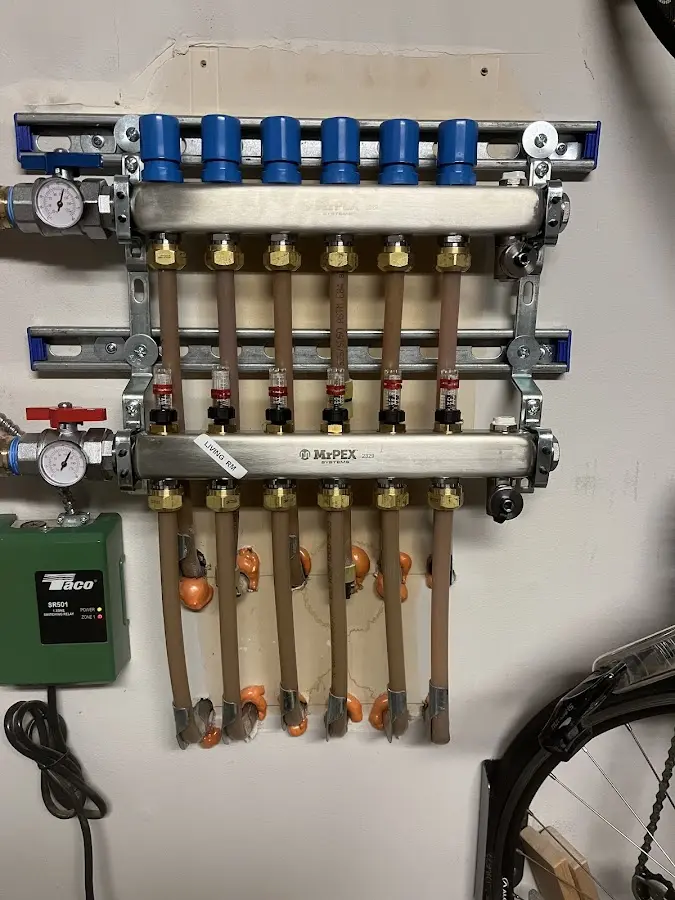 Plumber performing Gas Line Installation at a residential property in Bay Minette